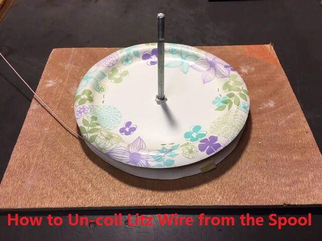 Litz wire 162/38 for High-frequency Equiment coil, Single layer insulation, 30'