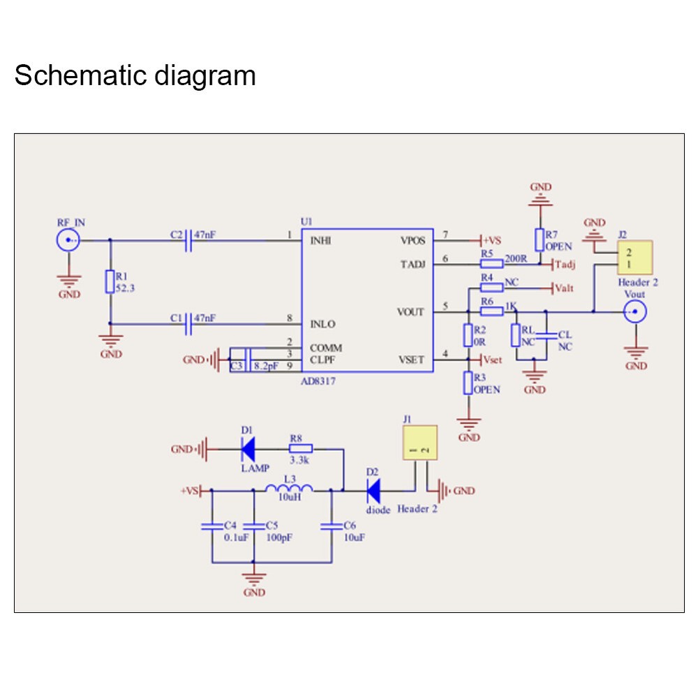 1M-10GHz 60dB RF Power Meter Logarithmic Detector Controller For Amplifier
