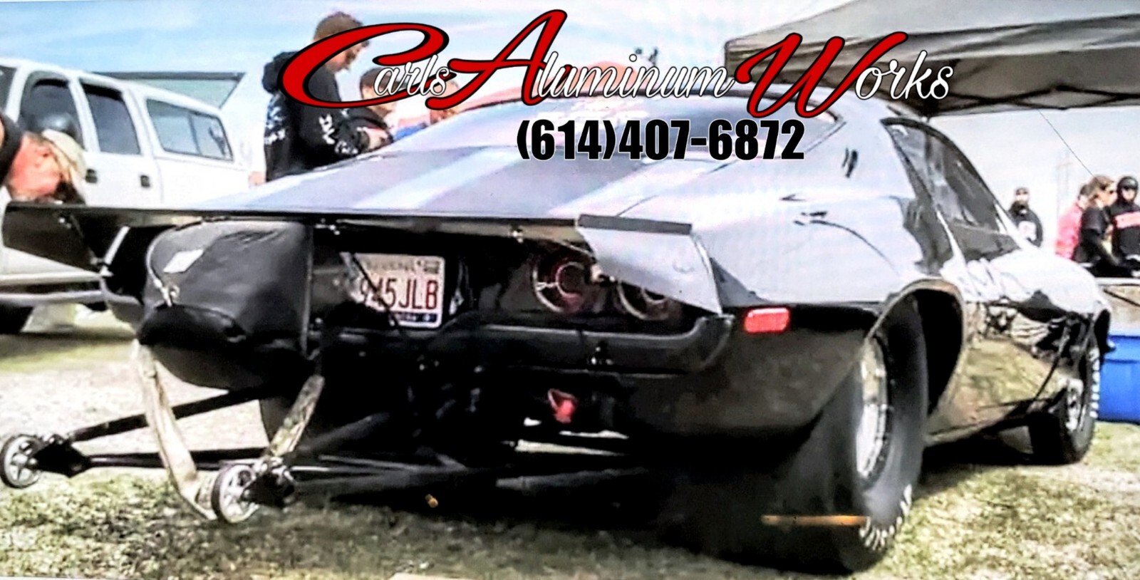 PRO RACING WING Chevy Camaro 70/73 Black Anodized Aluminum