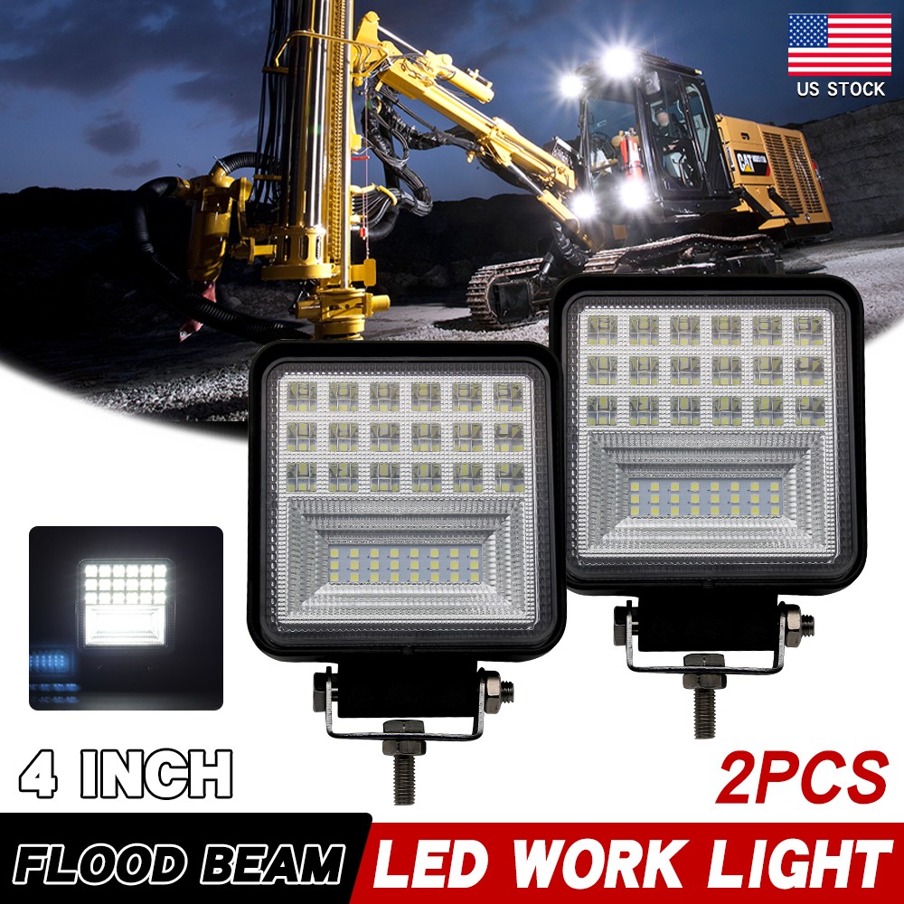 2pcs LED Work light for Caterpillar Skid Steers Excavator Forklift Light Loader