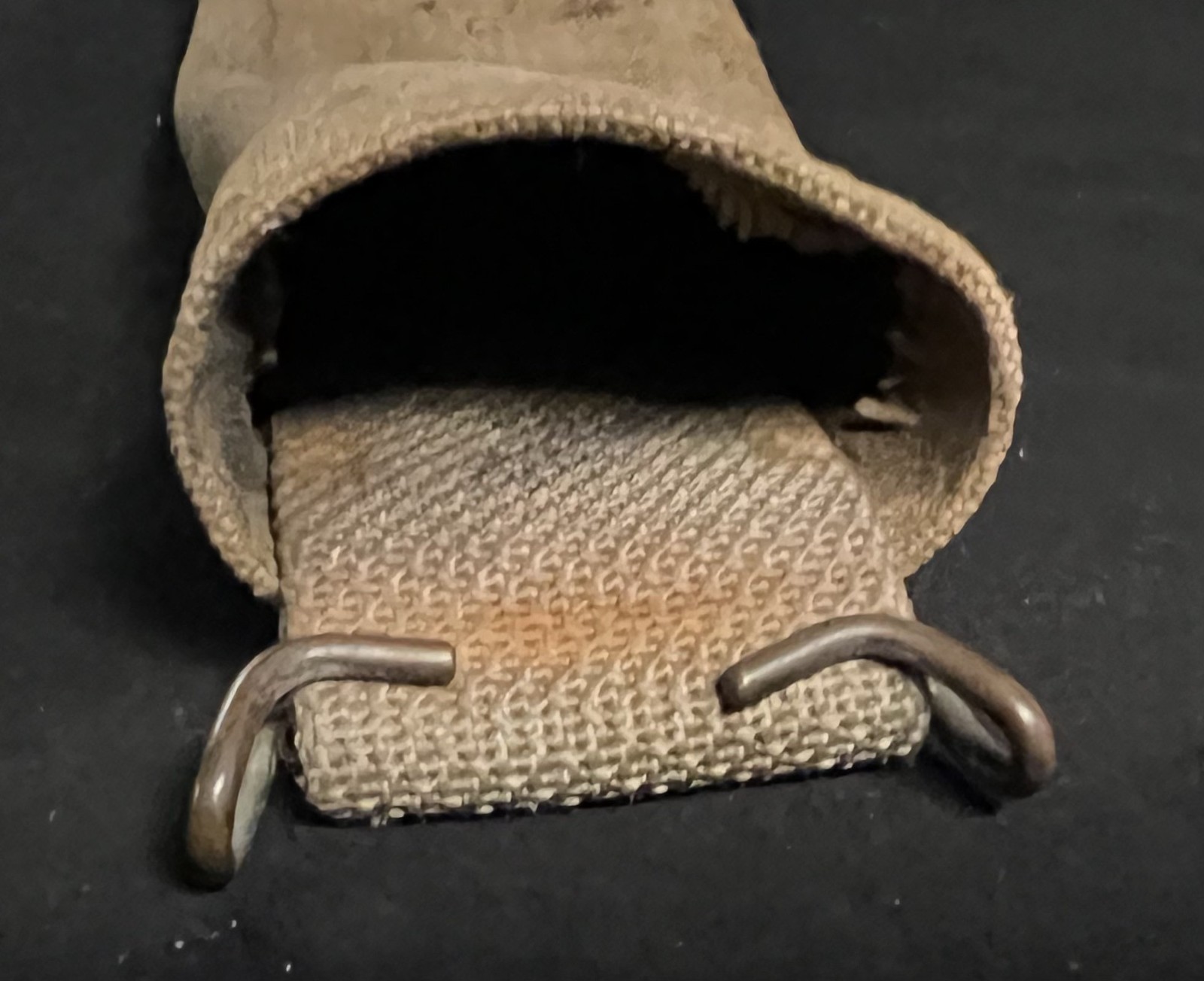 WWI US M1910 M1917 Bolo Fighting Knife Canvas Scabbard with Alteration #6