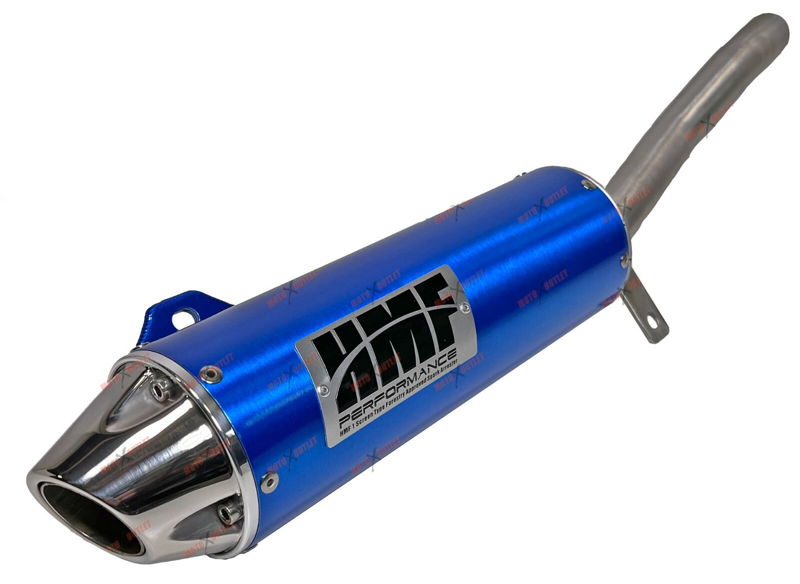 HMF Blue Yamaha Warrior 350 Slip on Exhaust Muffler Pipe Atv Silencer 1987-2004