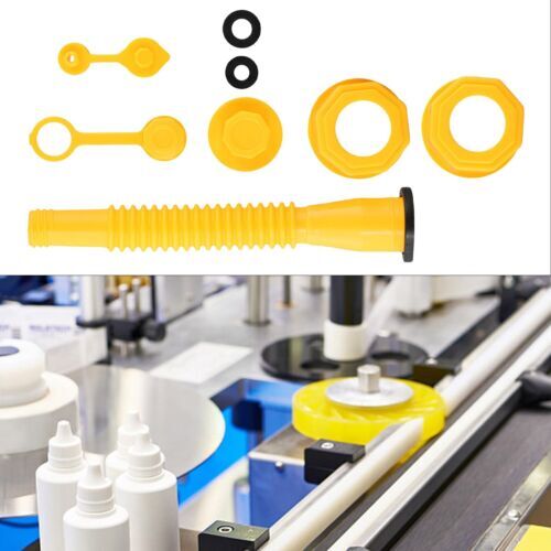 5X Replacement Gas Can Spout Nozzle Vent Kit For Plastic Gas Cans Old Style Caps