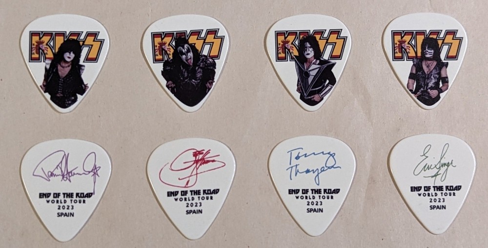 KISS 2023 End of the Road SPAIN Flag Guitar Picks