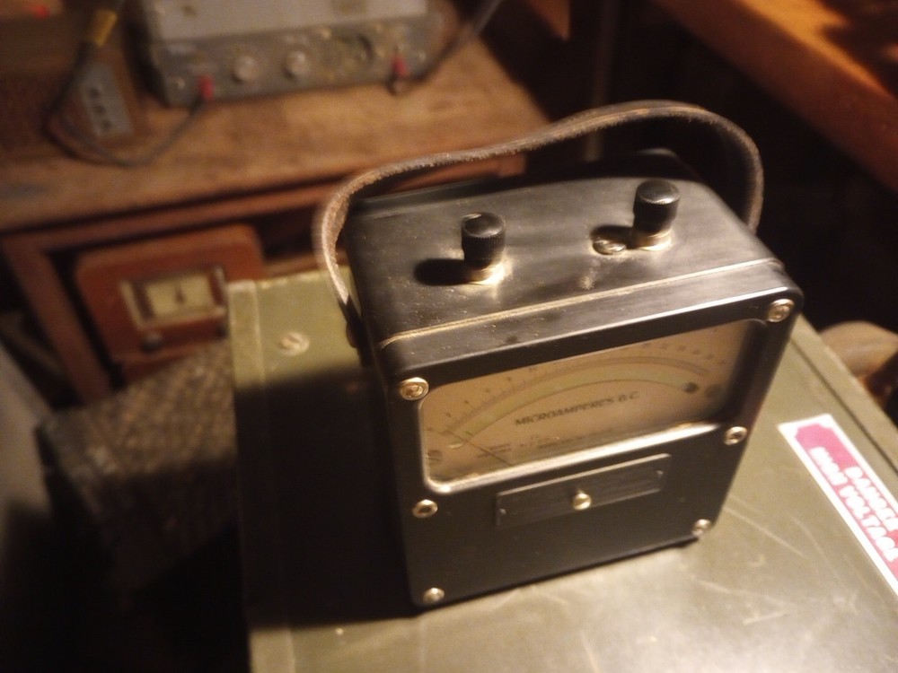 Vintage Microamperes Meter Nice