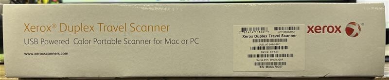 Xerox Duplex Travel Scanner