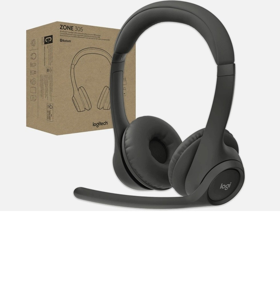 Logitech Zone 305 Business Wireless Bluetooth Headset for Microsoft Teams PC MAC
