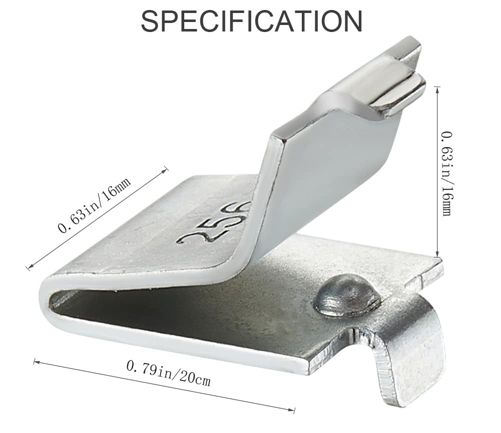 Shelf Clips, Adjustable Supports Clip for 255 Standard Pilaster, Heavy Duty M...