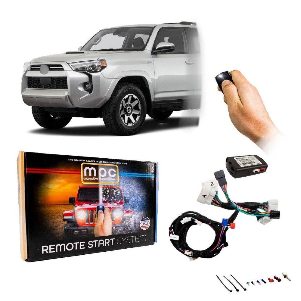 Plug-n-Play Remote Start For 2020-2021 Toyota 4Runner - (2) 1-Button Remotes