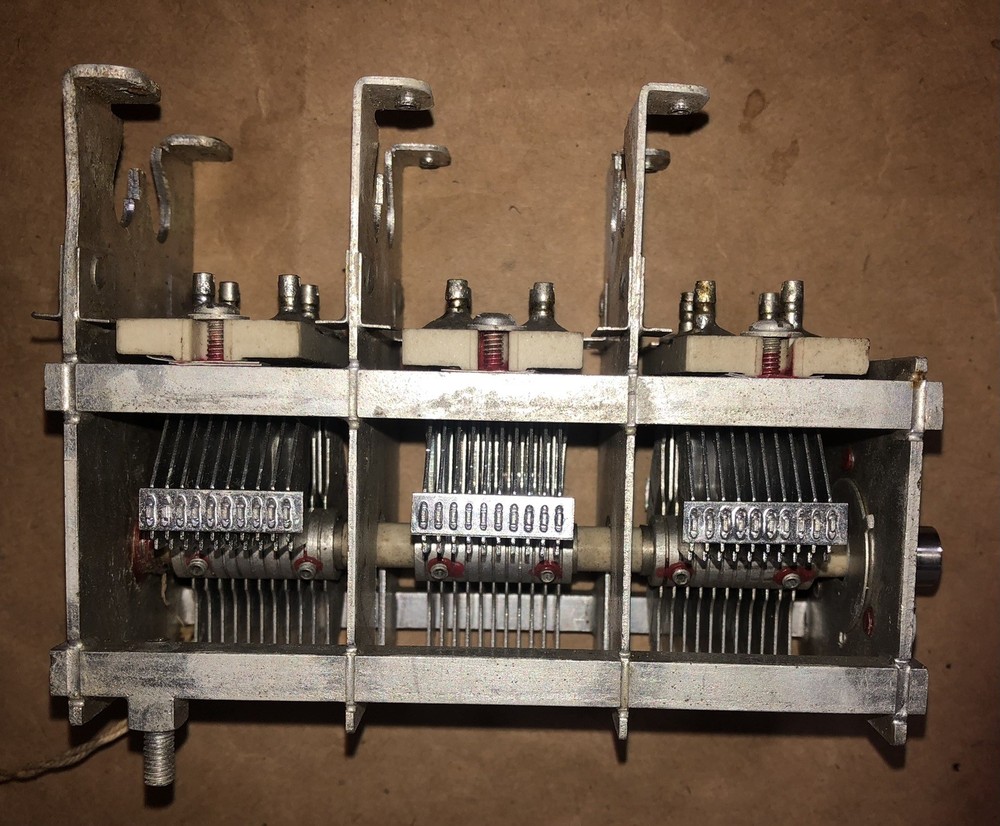 NEW  Ham Radio Transmitter Variable Tuning Capacitor 3 Section USN