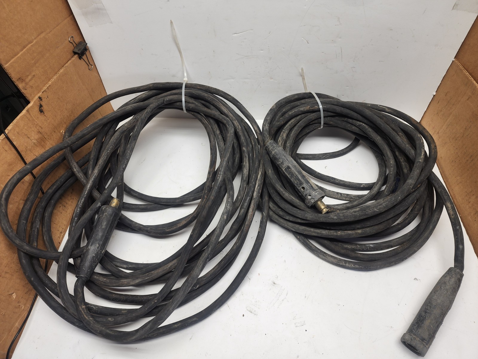 Toughflex 1/0 AWG Welding Lead W/ Lenco LC40 Male/ Female Connectors 50' Cable