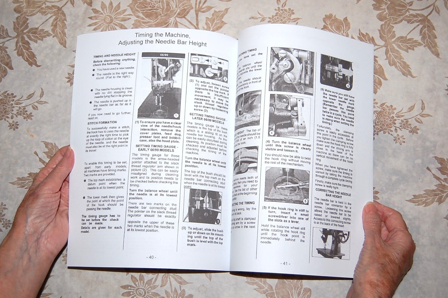 Rare 50-Page Repair and Refurbish Manual for Singer Sewing Machines 66 and 99