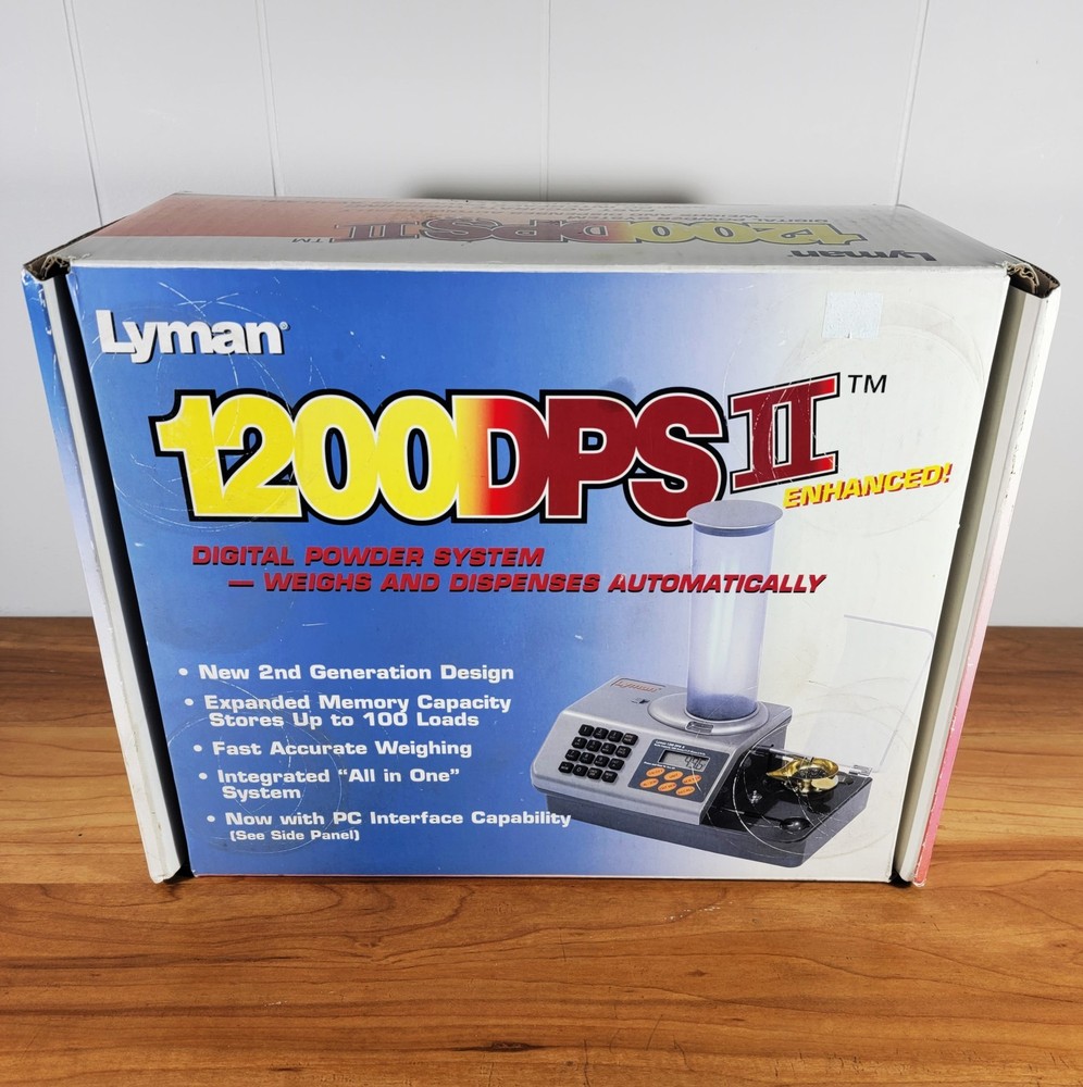 Lyman 1200 DPS II Precision Reloading Powder Scale New Open Box