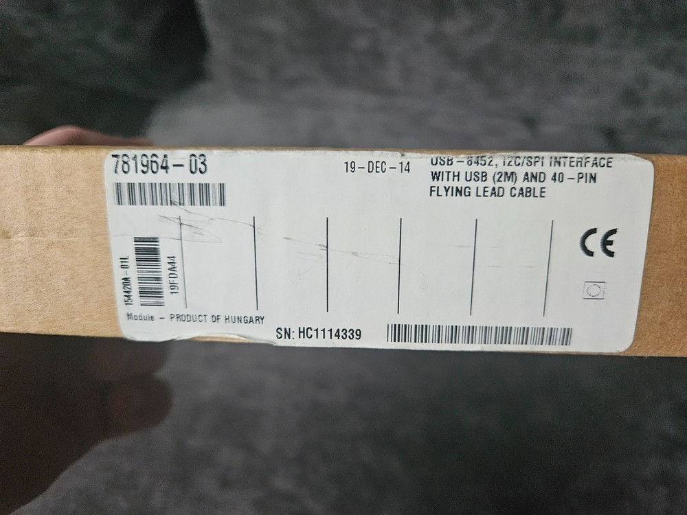 National Instruments NI USB-8452 I2C/SPI Interface Device with Cables