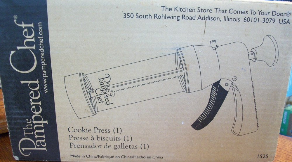 Pampered Chef Cookie Biscuit Press Preowned Boxed