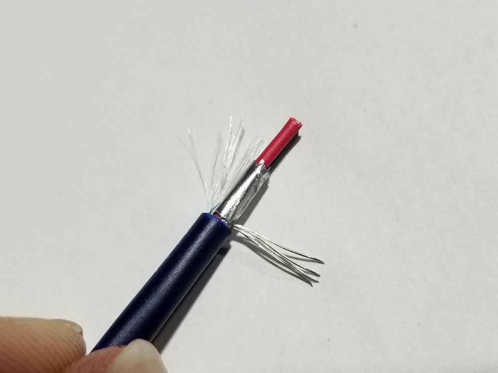 Carol E3602S 18/2C Solid Shielded Plenum Fire Alarm Wire Cable FPLP Blue /100ft