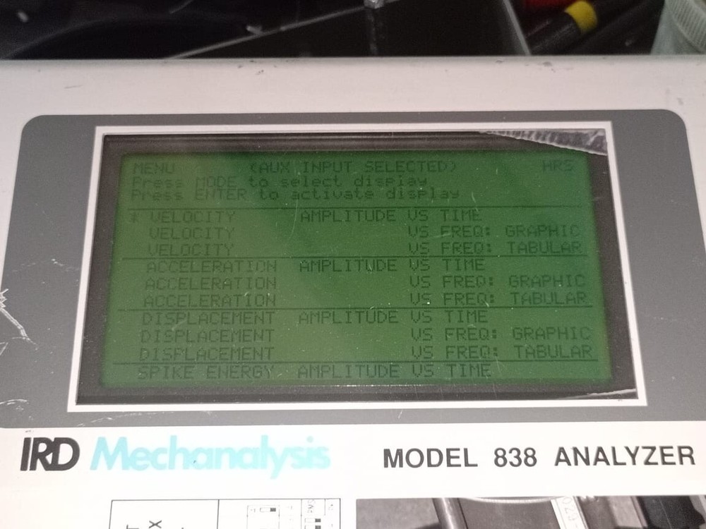 IRD Mechanalysis Model 838 Analyzer - WITHOUT ANY ACCESSORIES