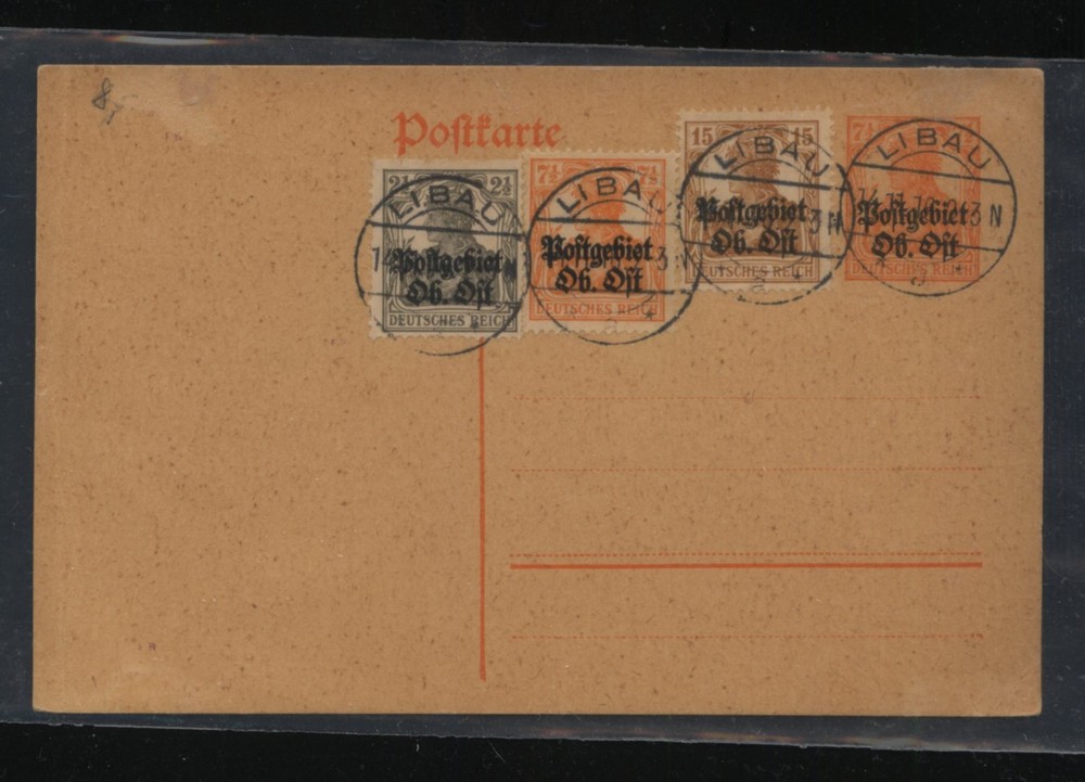 Lithuania  uprated postal  card   cancelled      MS1106