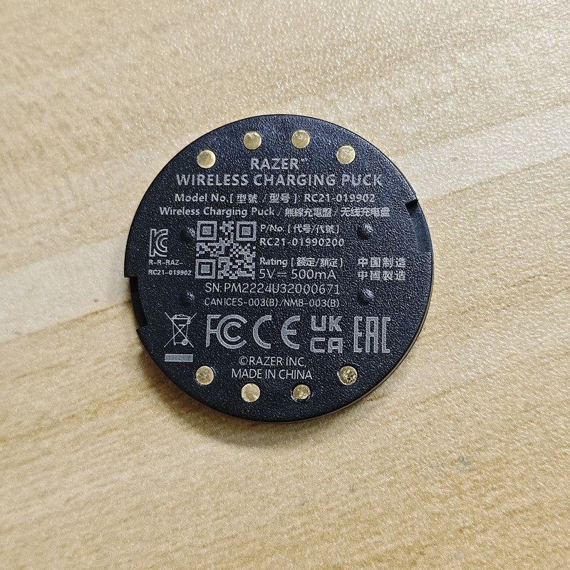 RAZER Wireless Charging PUCK RC21-019902 for Wireless mouse Charging module QI