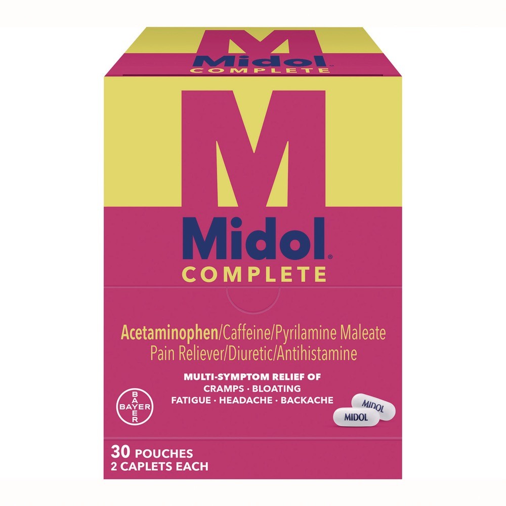 Midol 64458 Complete Menstrual Caplets (60/Box) New