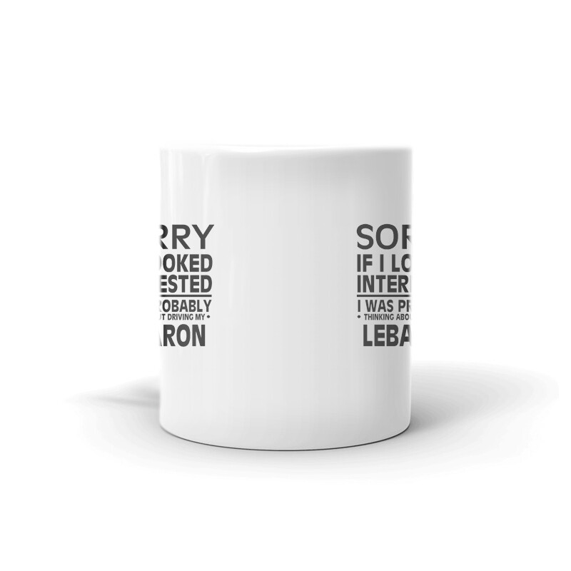 Thinking About Driving My Lebaron Tea Coffee Ceramic Mug Office Work Cup
