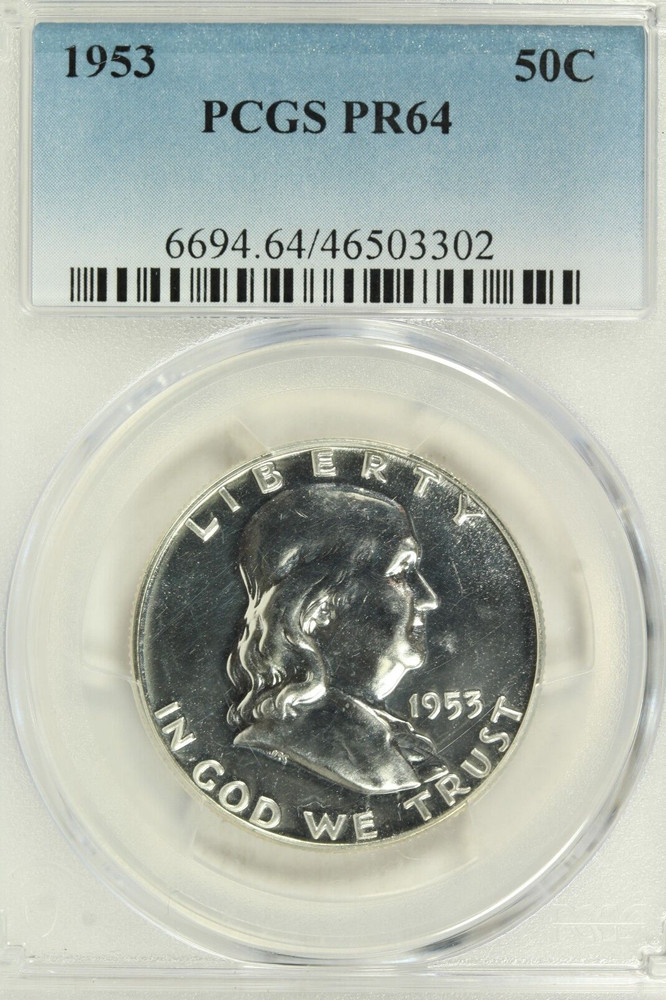 1953 Franklin Half Dollar - PCGS PR64  PROOF
