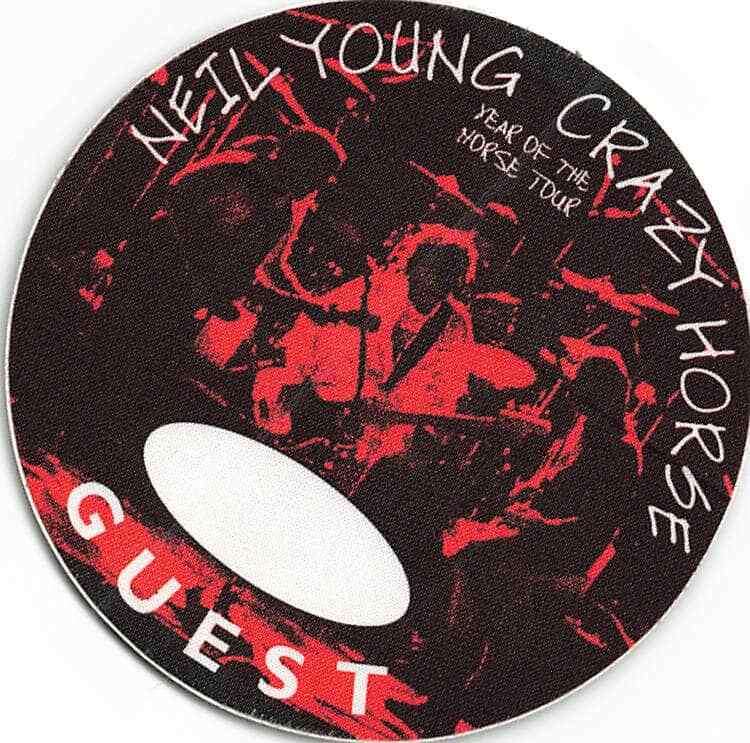 Neil Young & Crazy Horse Backstage Pass Red Guest Cloth Variant