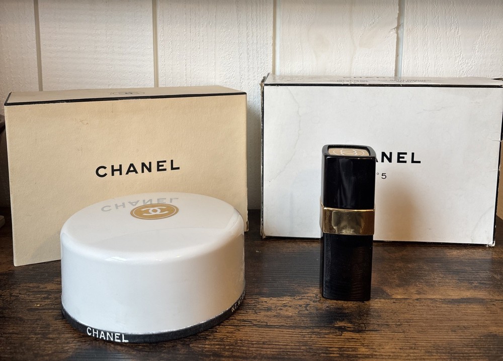 Vintage Chanel Perfume And Dusting Powder Refillable