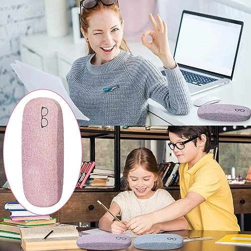 Kanayu Hard Shell Glasses Case Bulk Linen Fabrics Protective 20 Multicolor