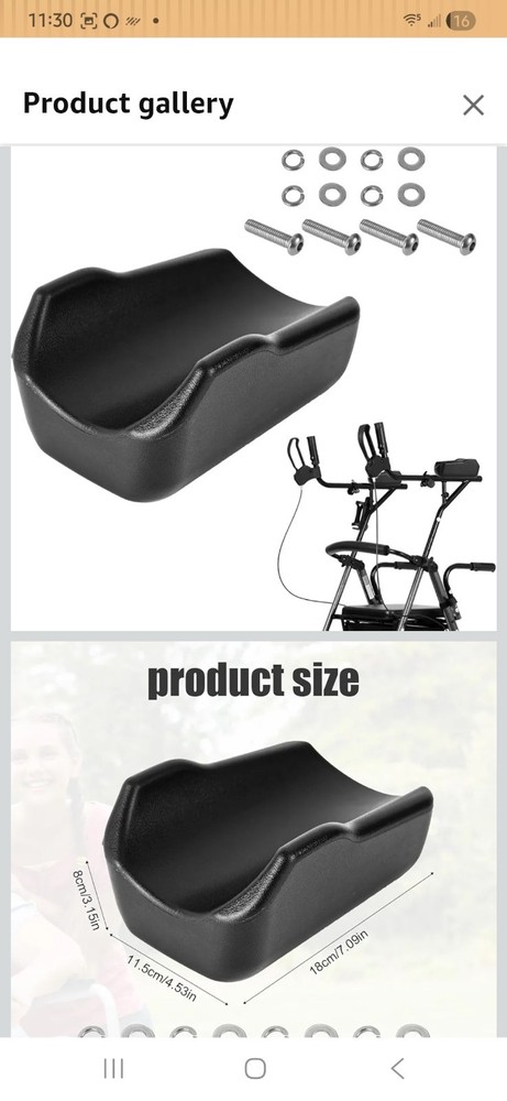 Rollator Forearm Armrest Pad, Soft Stand Up Rollator Arm Rest Attachment Armrest