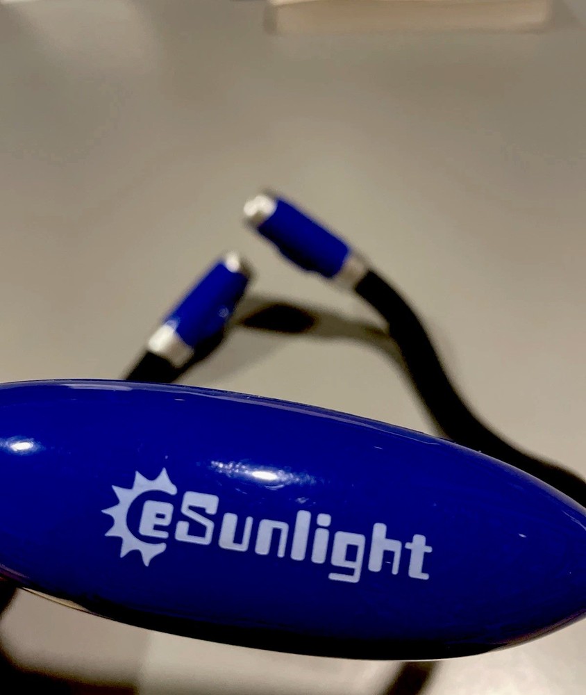 eSunlight Hug Neck Reading Light, 3 Settings, Rechargeable, Includes A Cable