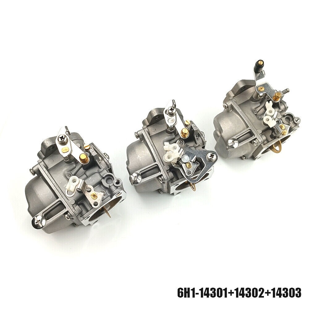 6H1-14301/14302/14303 Carburetor Assy Set For Yamaha 90HP Outboard 6H1-14302