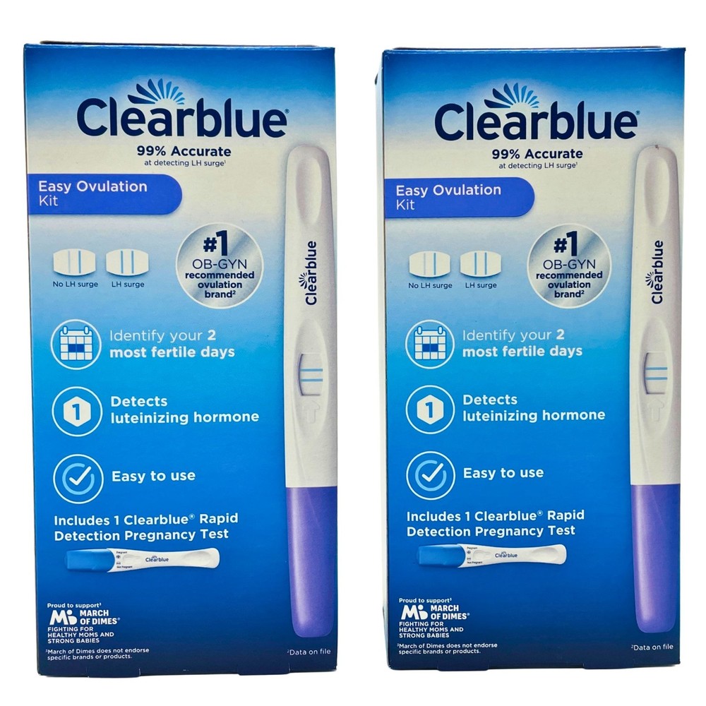 Clearblue Easy Ovulation Kit 10+1 Test – 2 Pack – New