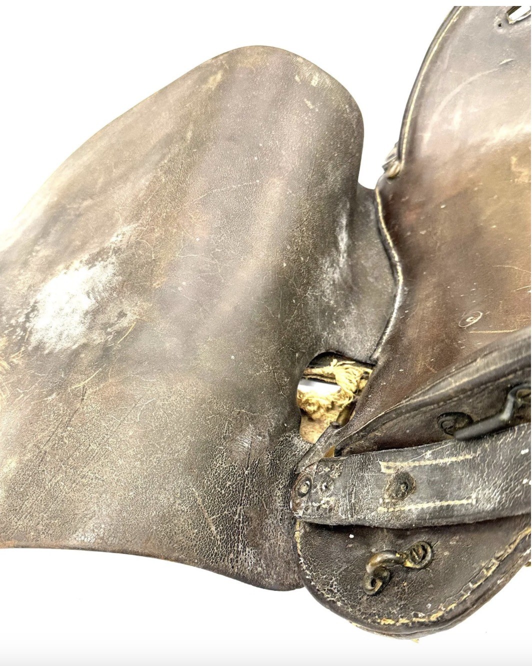 WWI McClellan-Style Military Leather Horse Saddle – 11.5” Seat | Brown