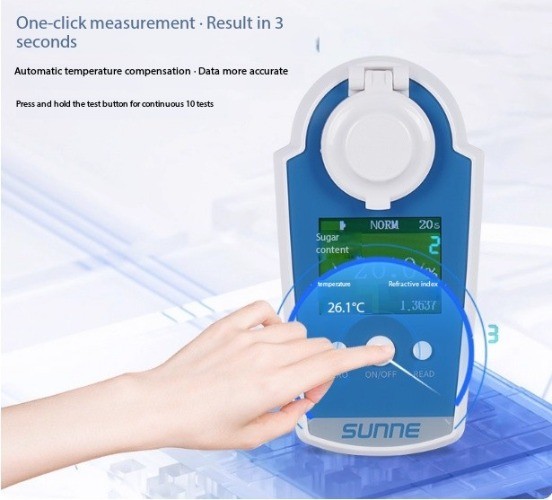 Electronic Digital Refractometer: High-Precision Fruit Sugar Content Tester