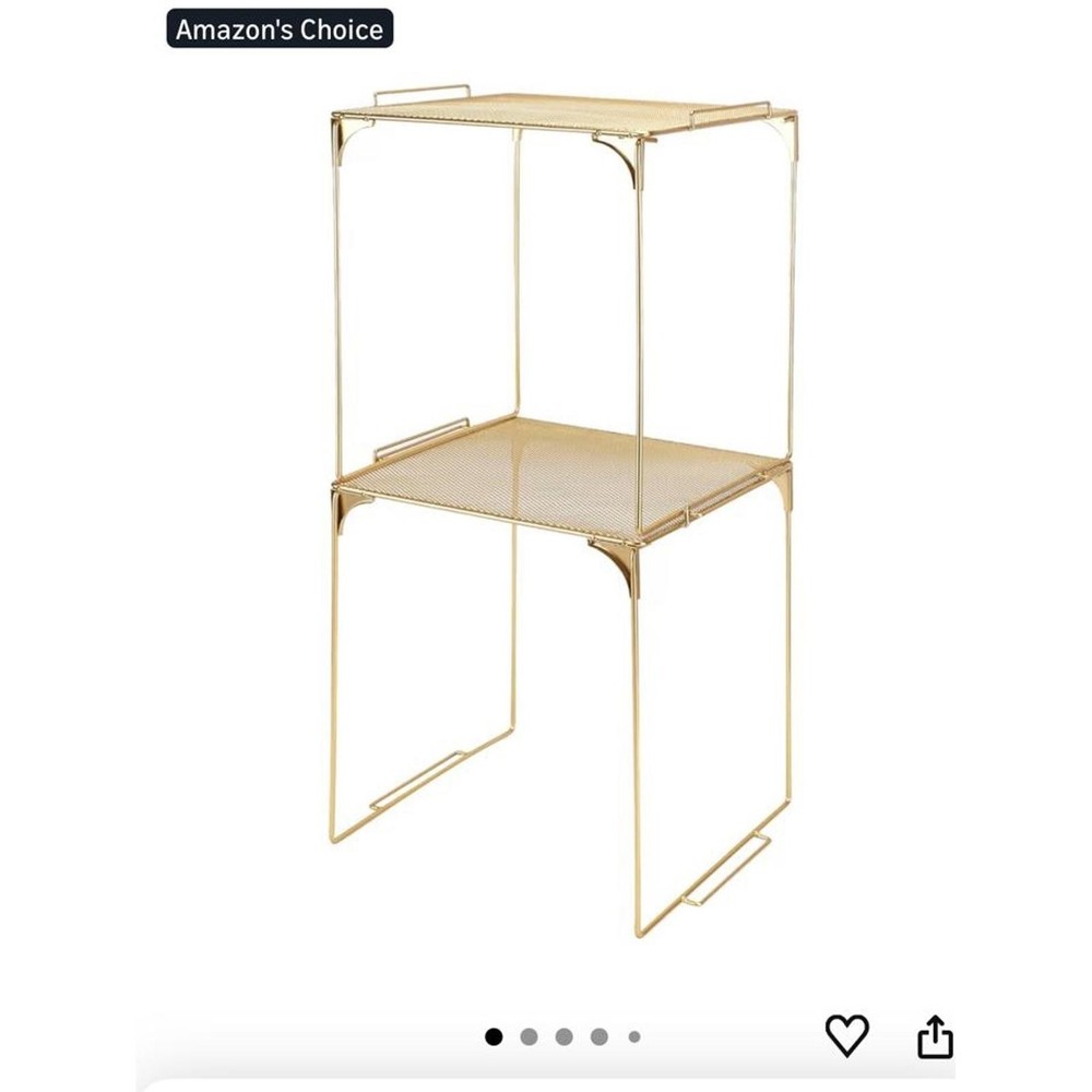 AUECOOME Locker Organizer Shelf Stackable Extra Locker Shelf for School Locker