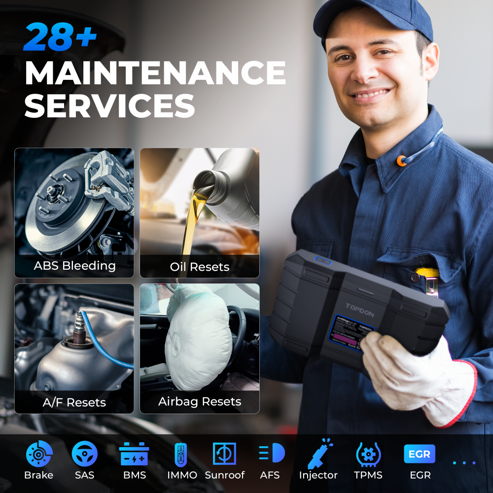 2025 TOPDON AD900BT Bidirectional Scanner Full System Diagnostic Tool ECU Coding