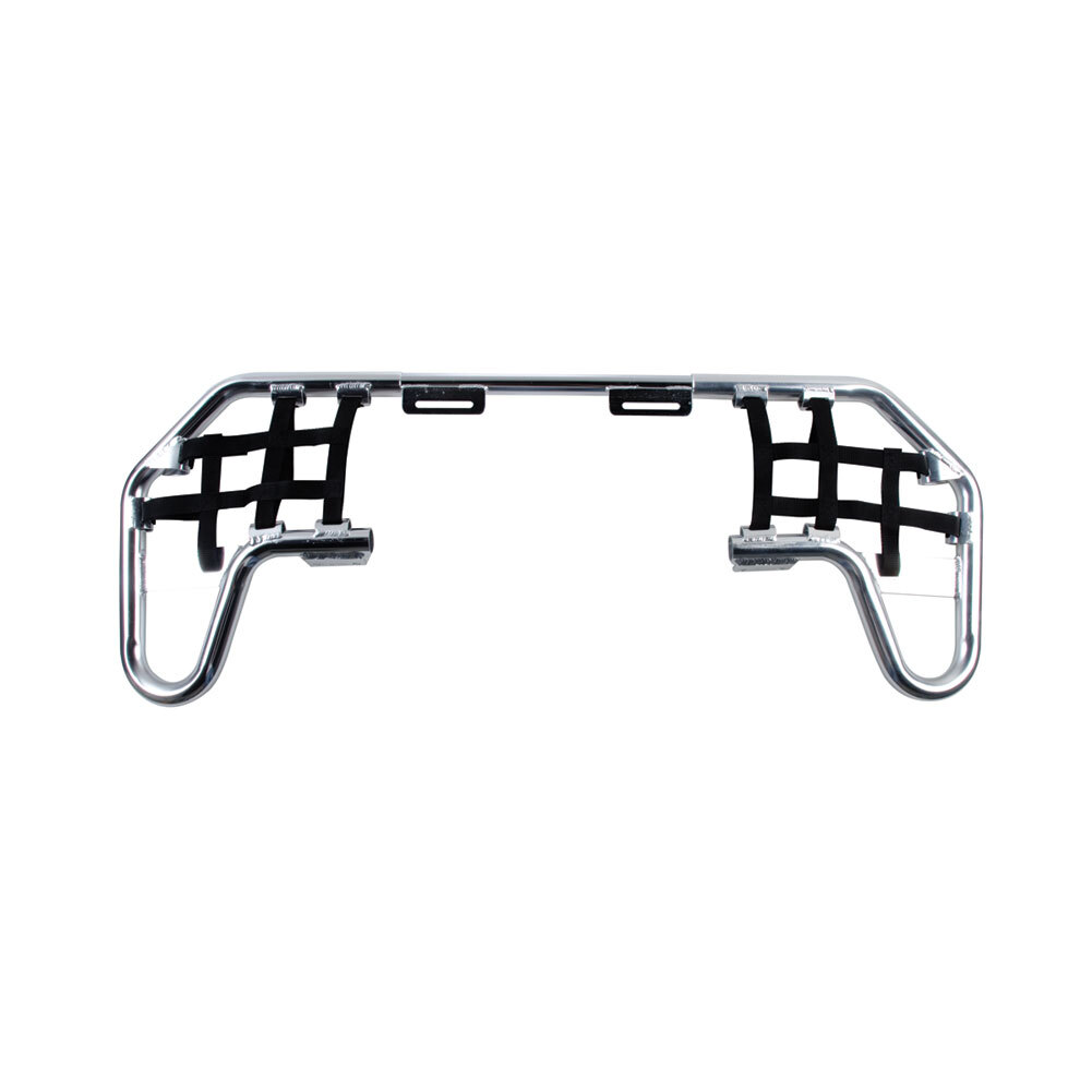 Tusk Nerf Bars With Webbing Silver For KAWASAKI KFX700 2004-2009