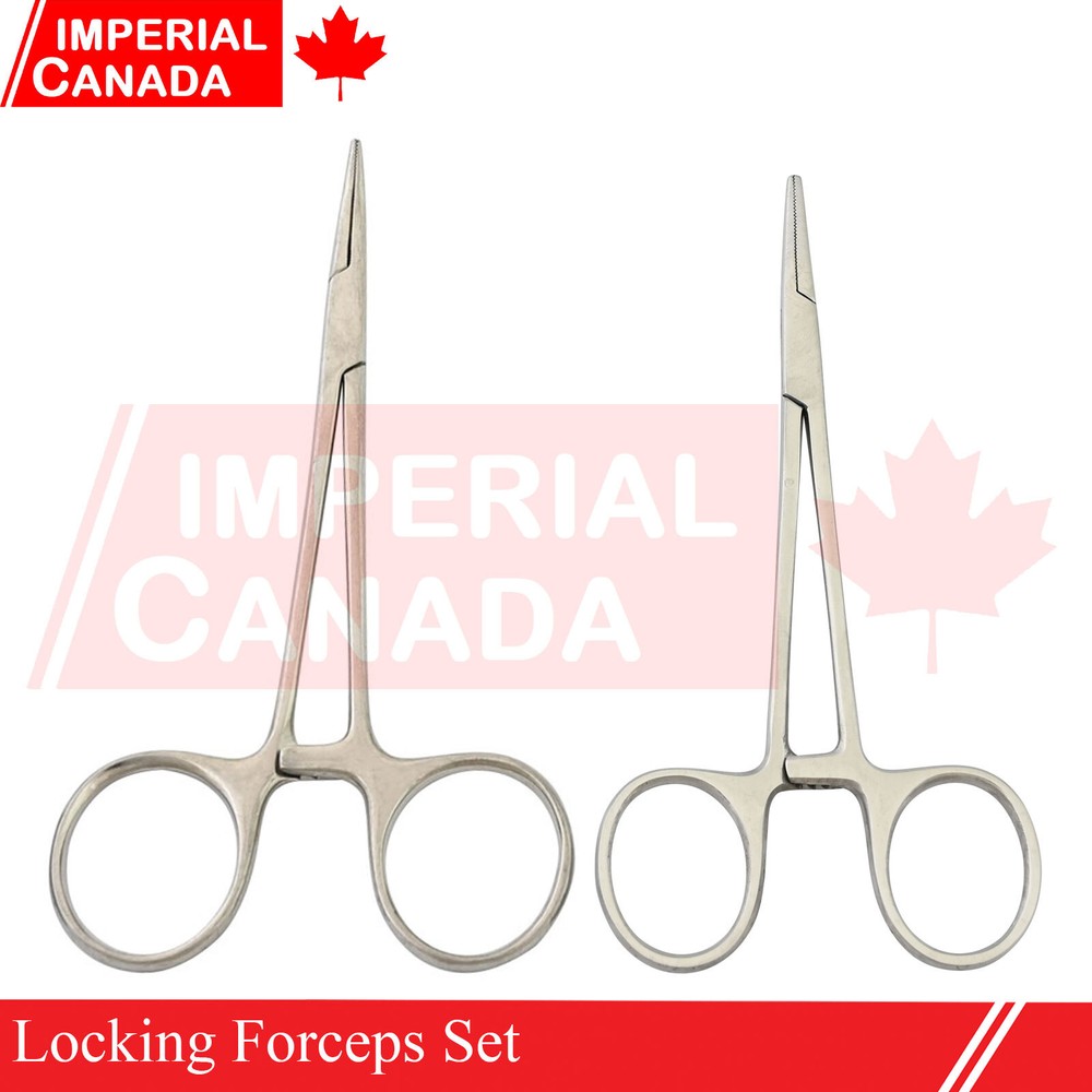 2 Pcs Micro Halsted Mosquito Tattoo Piercing Hemostatic Locking Forceps DS-2096
