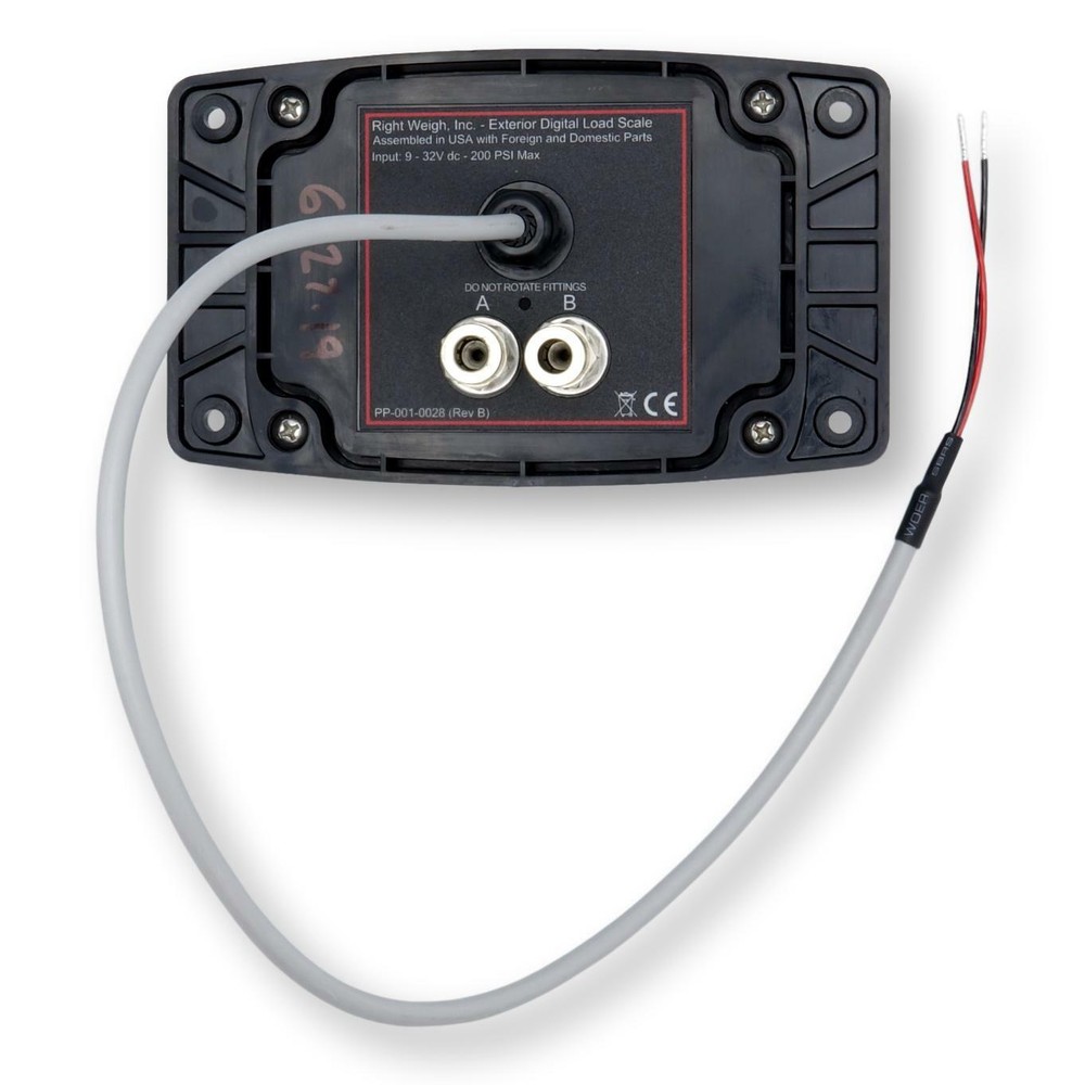 Bluetooth™ Enabled Right Weigh 201-EBT-02 Exterior Digital Load Scale - 2 HCV