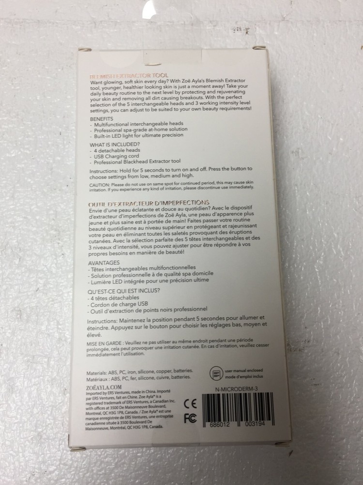 Zoe Ayla Blemish Extractor Tool New in Box