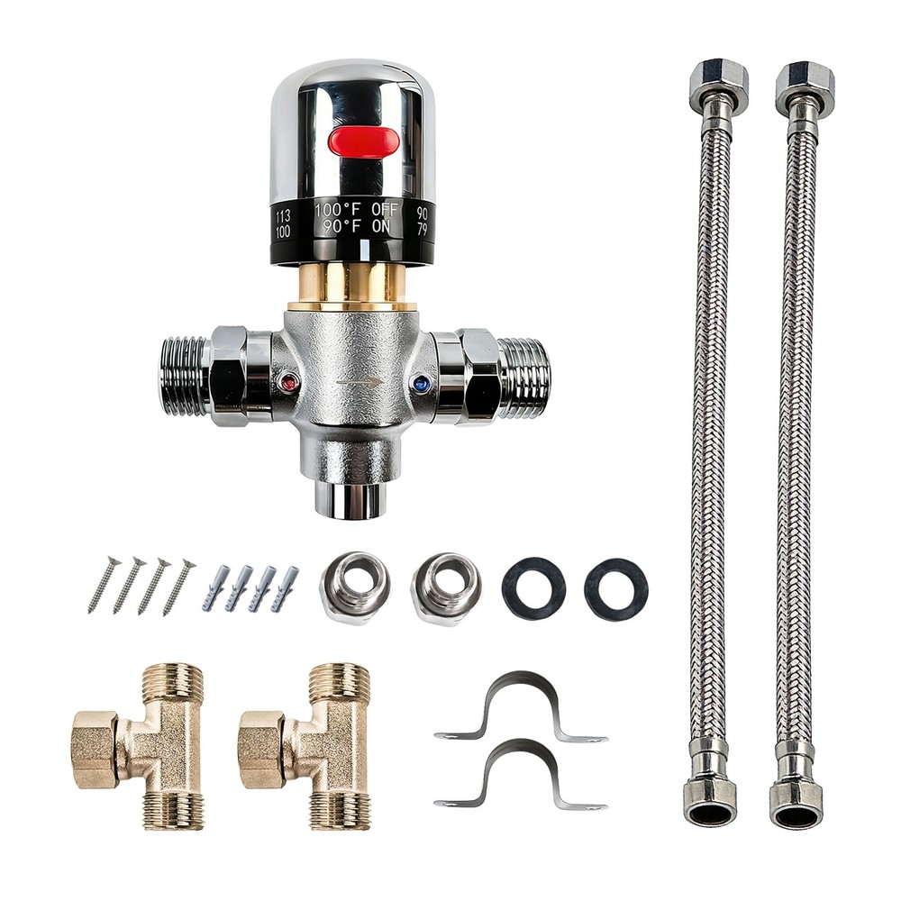 Sensor Valve Adjustable Temperature Bypass for Instant Hot Water Recirculating