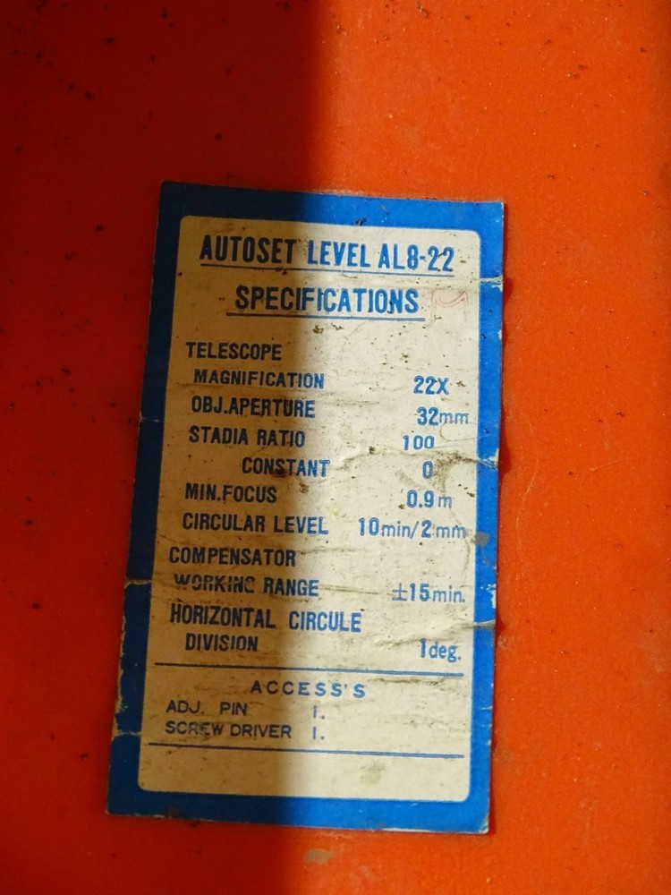 David White Automatic Level w/ Case , AL8-22M