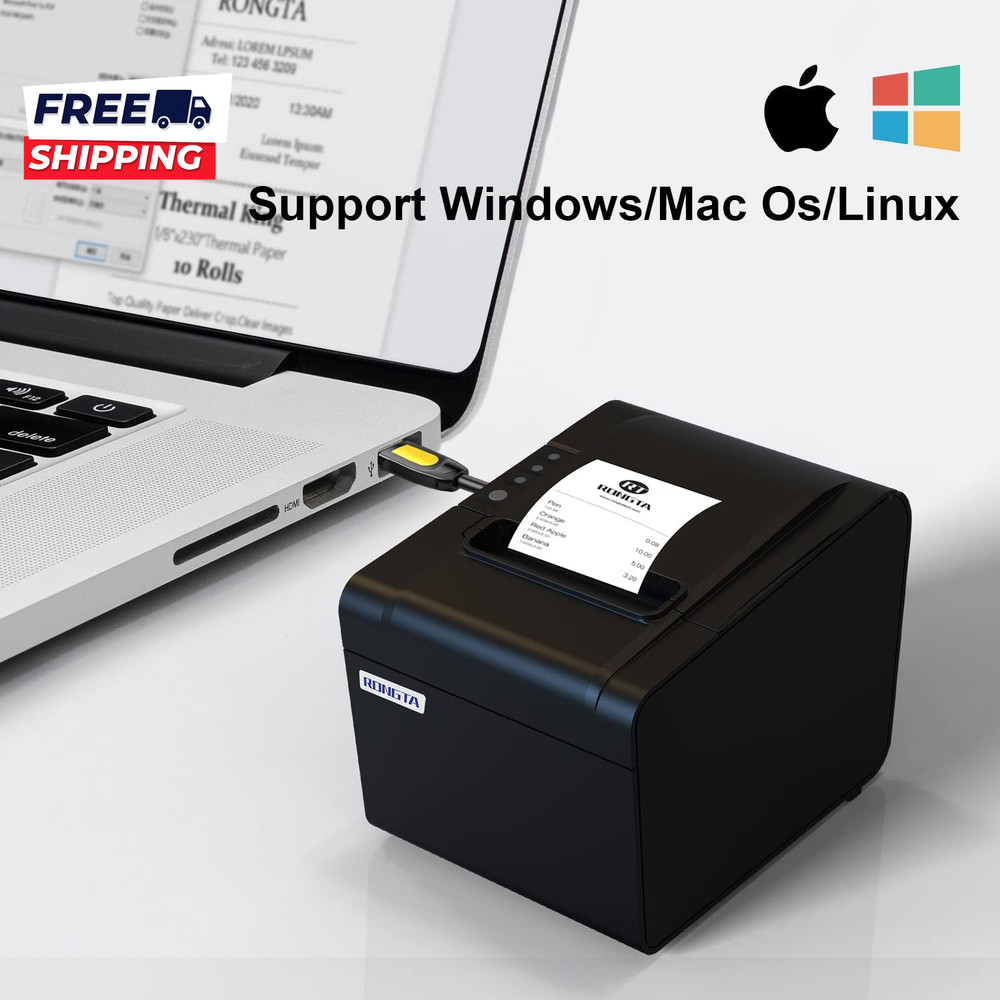 POS Printer 80Mm USB Thermal Receipt Printer Restaurant Kitchen Printer