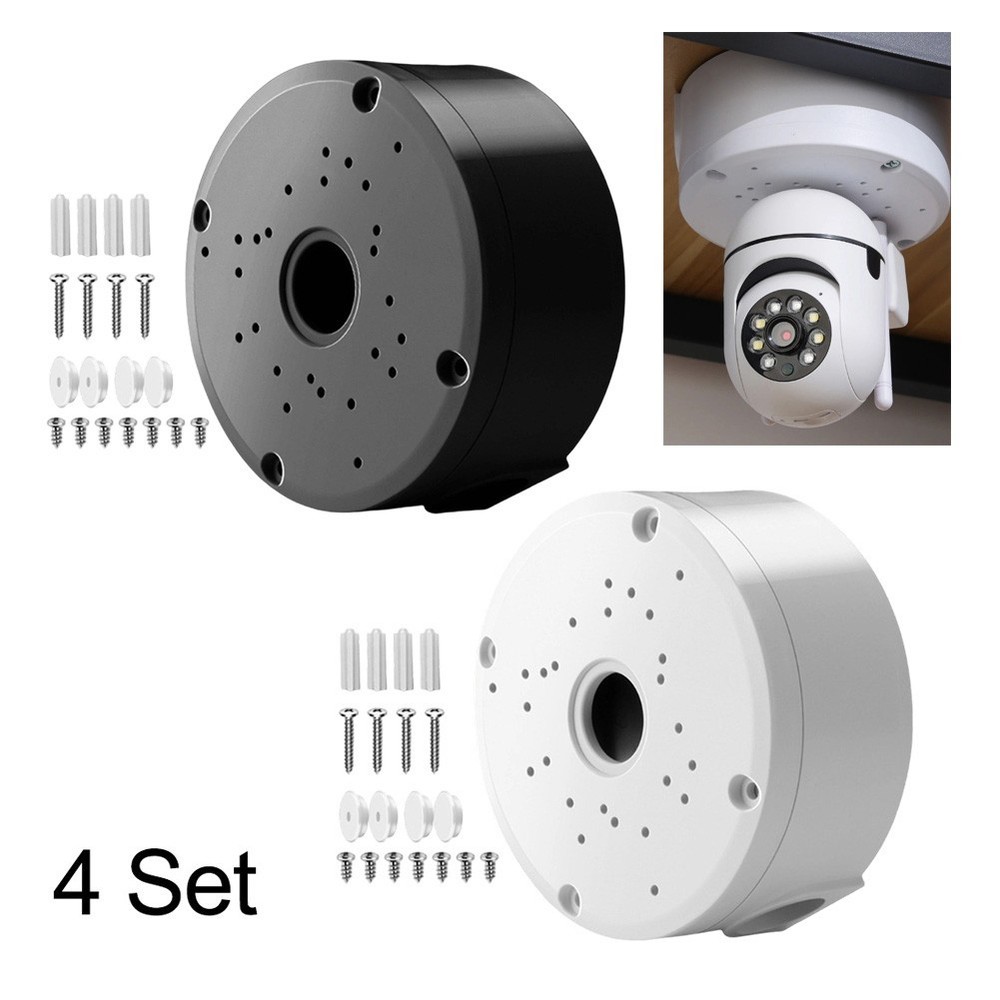 4 Pack Waterproof Camera Junction Box ABS Material for Cable Protection