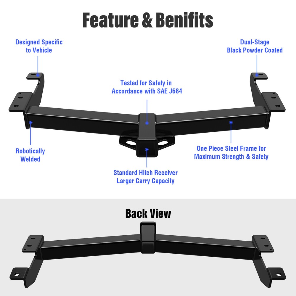 APS Class 3 Trailer Hitch Receiver for Ford E-150 E-250 E-350 2003-2014