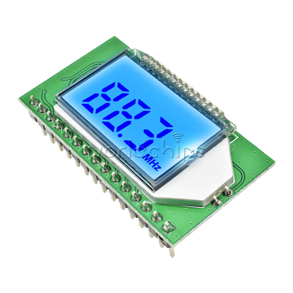 PLL LCD Digital FM Radio Receiver Module Wireless Microphone Stereo 87-108MHZ