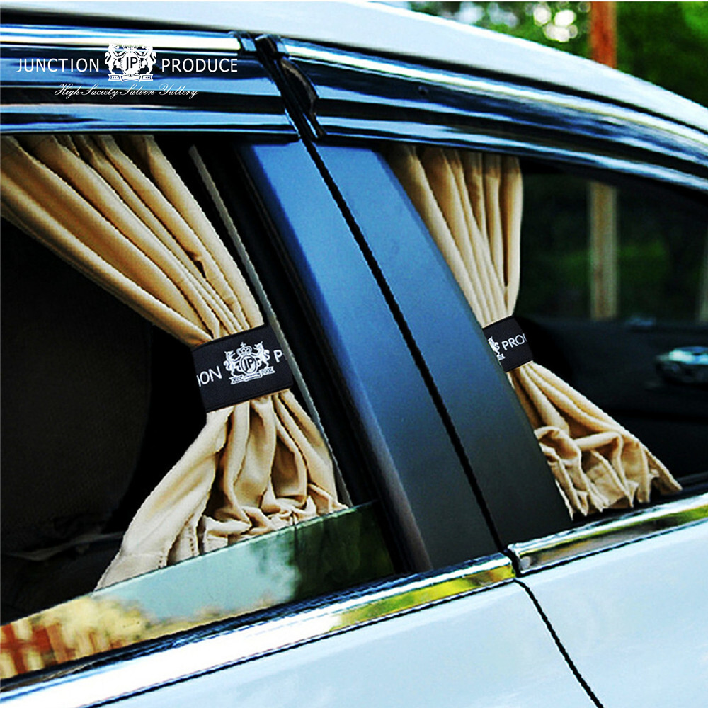 JDM JP Junction Produce Beige Car Curtains Luxury Window Shade Valance 6 Sizes