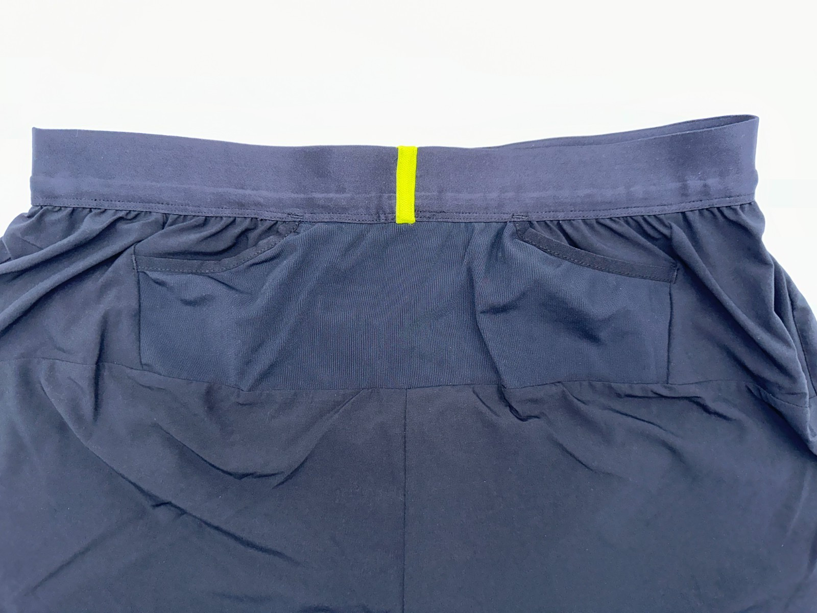 $68 HOKA Men's Glide Short with Brief 5" - 1151077 -Black - Medium-New With Tag