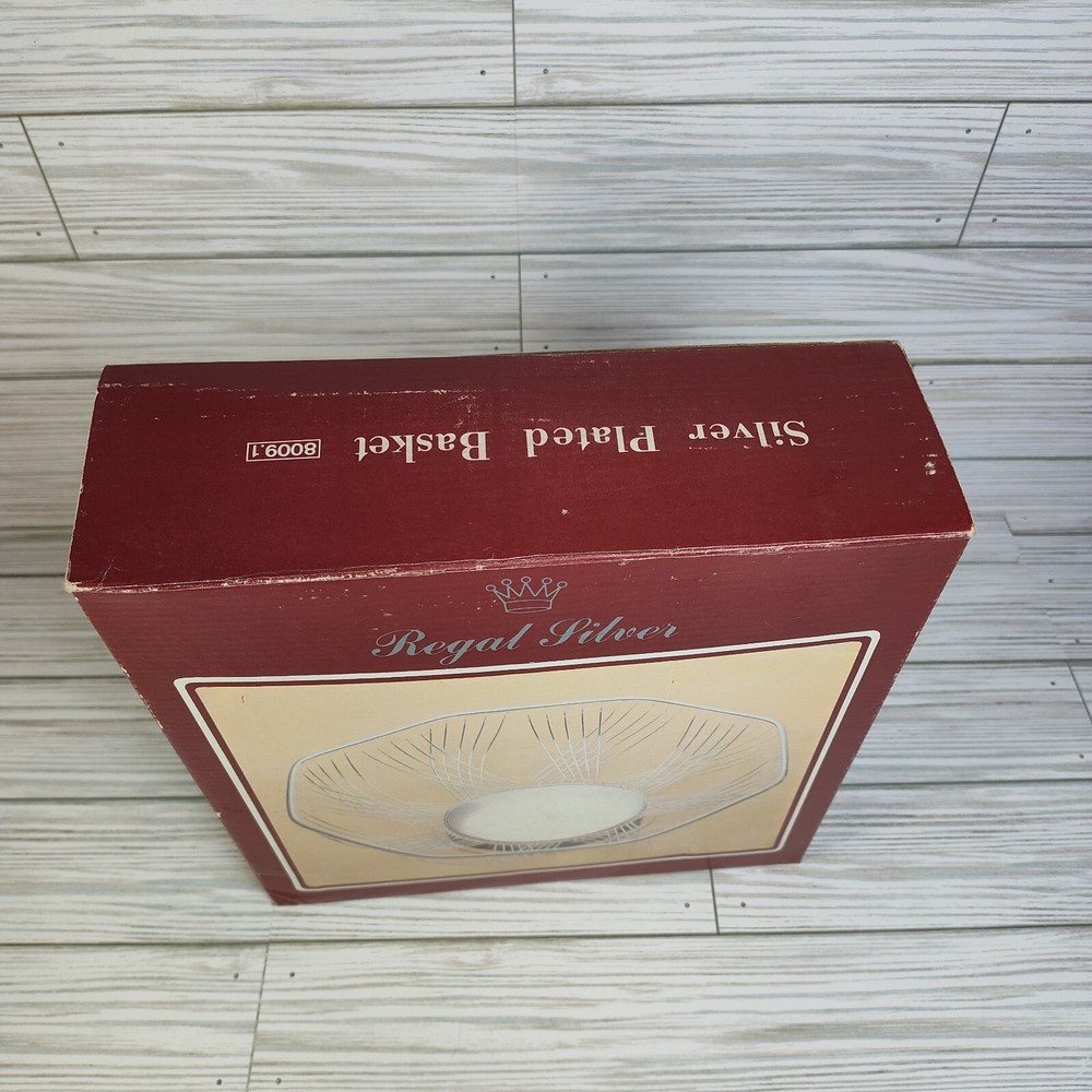 Vintage Silver Plated Bread Fruit Basket Beautiful Silver Plated Wire